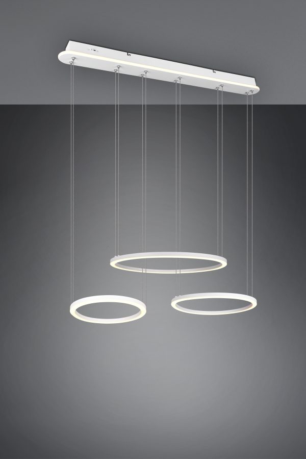 Hanglamp Trio Leuchten Morrison wit - Image 2