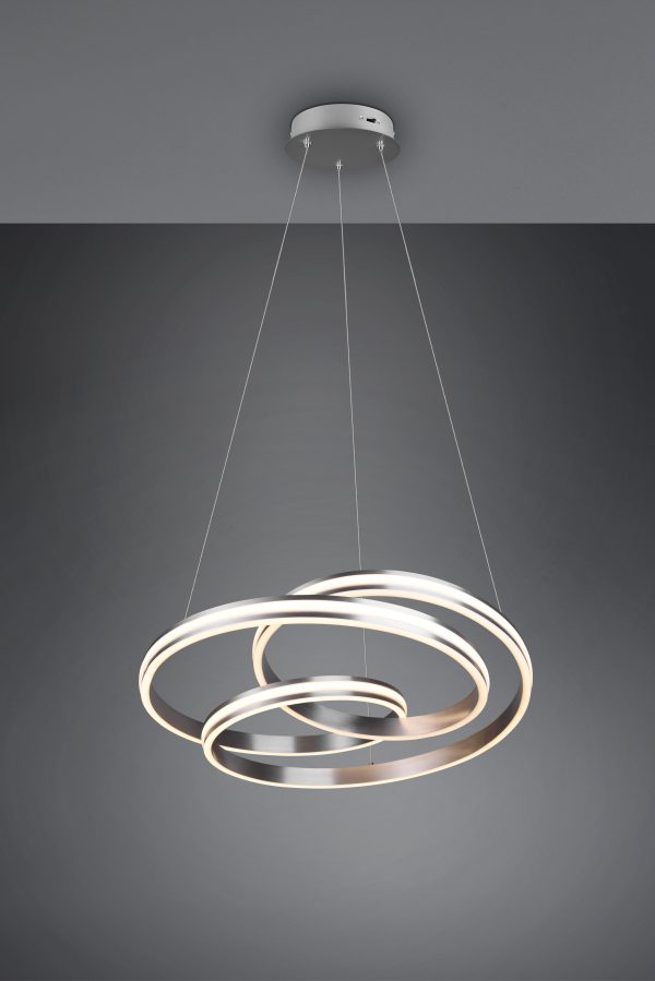 Hanglamp Trio Leuchten Nuria nikkel