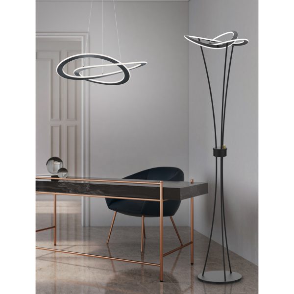 Hanglamp Trio Leuchten Oakland antraciet - Image 3