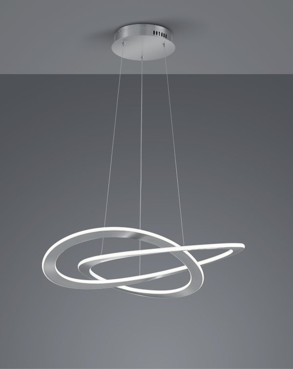 Hanglamp Trio Leuchten Oakland nikkel