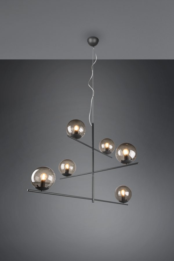 Hanglamp Trio Leuchten Pure antraciet - Image 2