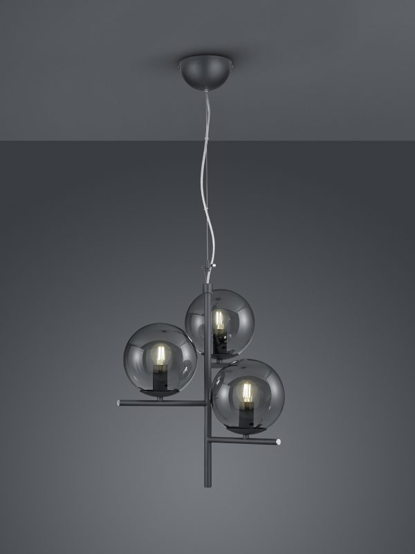 Hanglamp Trio Leuchten Pure antraciet - Image 2