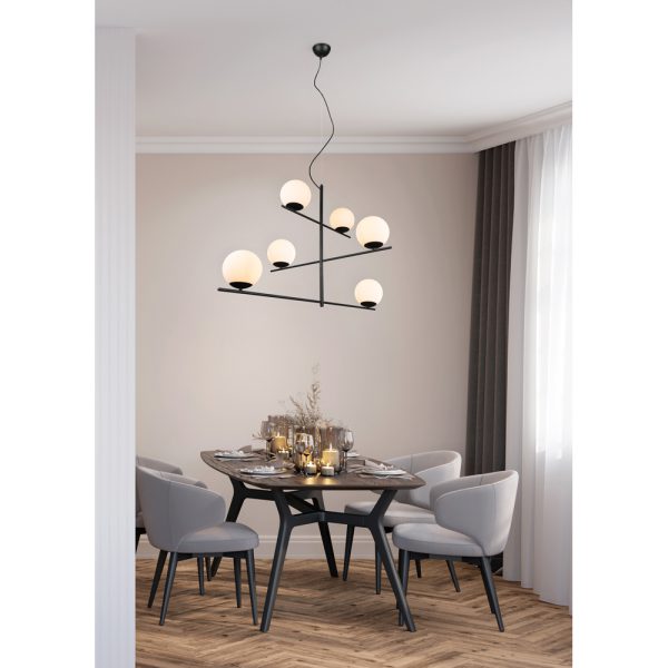 Hanglamp Trio Leuchten Pure zwart