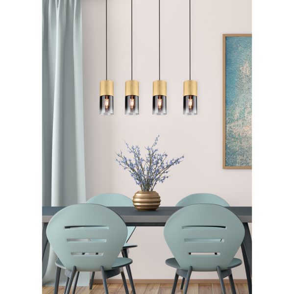 Hanglamp Trio Leuchten Robin messing
