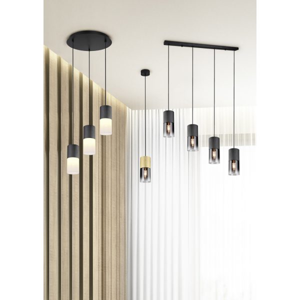 Hanglamp Trio Leuchten Robin zwart