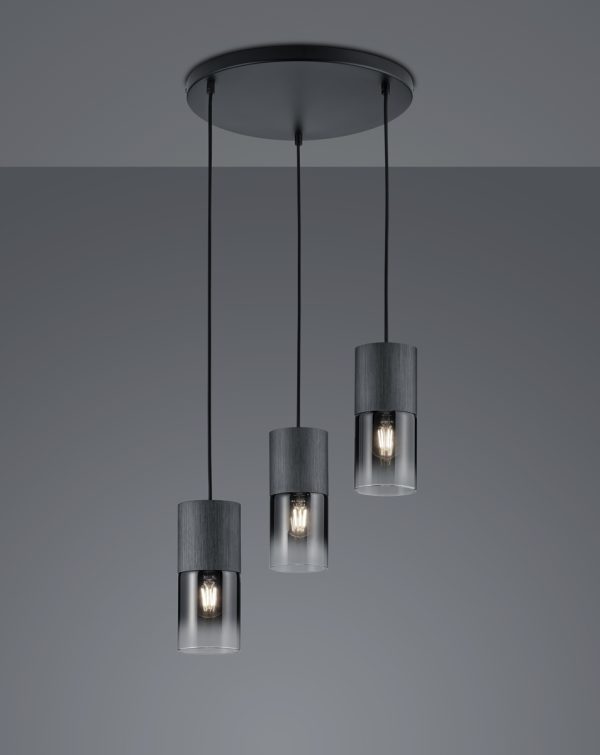 Hanglamp Trio Leuchten Robin zwart - Image 2