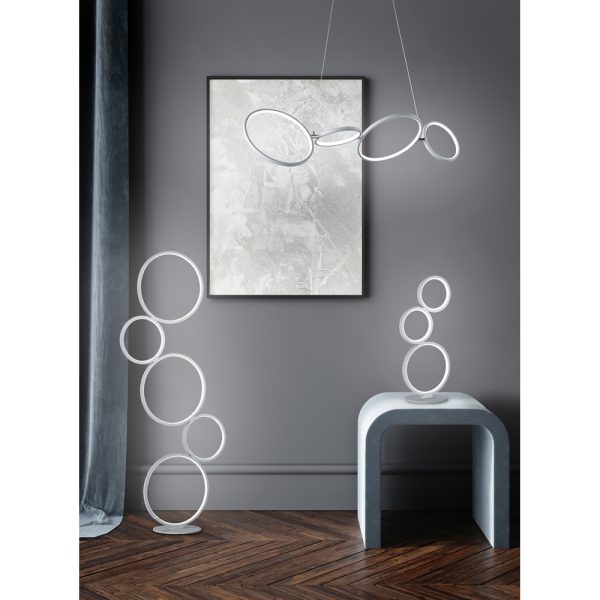 Hanglamp Trio Leuchten Rondo zilver