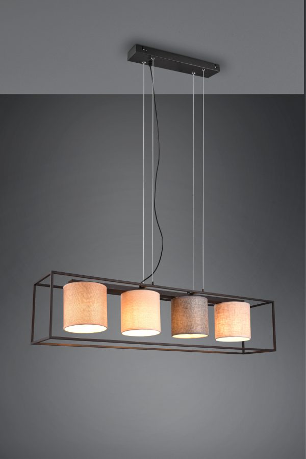 Hanglamp Trio Leuchten Ross zwart - Image 2