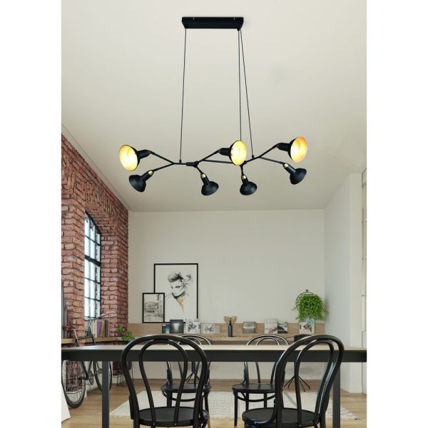 Hanglamp Trio Leuchten Roxie zwart
