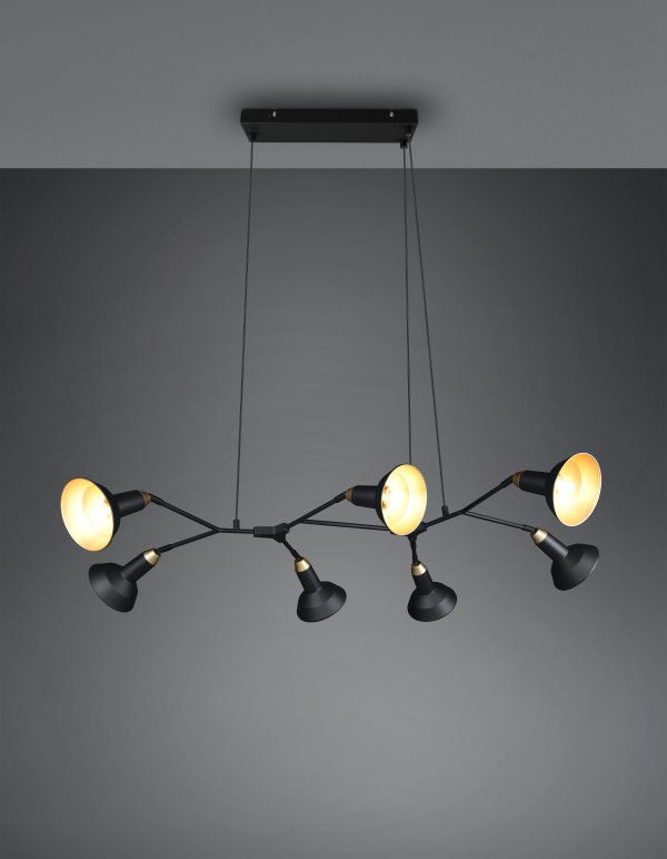 Hanglamp Trio Leuchten Roxie zwart - Image 2