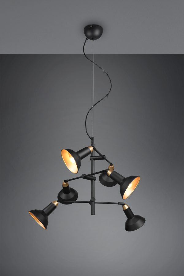 Hanglamp Trio Leuchten Roxie zwart - Image 2