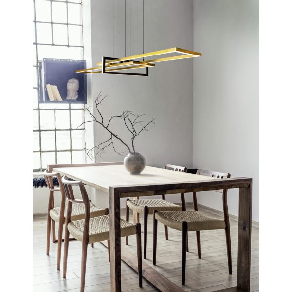 Hanglamp Trio Leuchten Salinas messing - Image 7