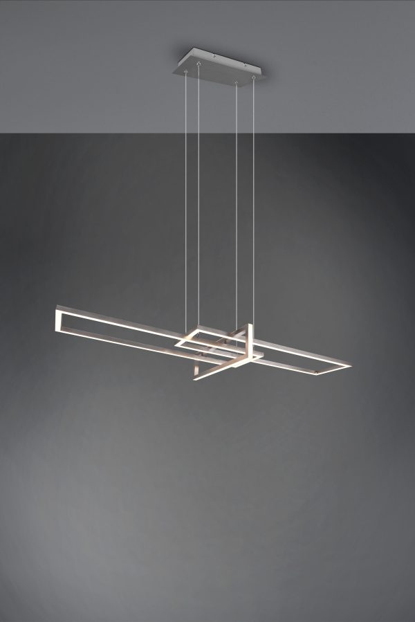 Hanglamp Trio Leuchten Salinas nikkel