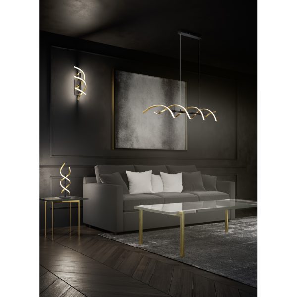 Hanglamp Trio Leuchten Sequence goud