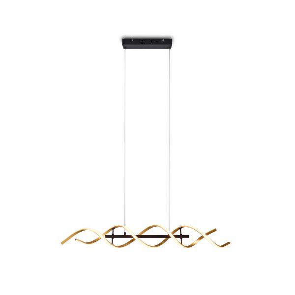 Hanglamp Trio Leuchten Sequence goud - Image 5