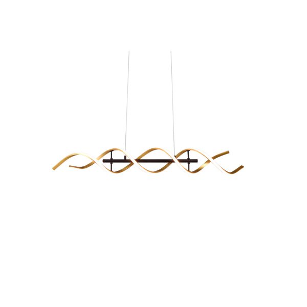 Hanglamp Trio Leuchten Sequence goud - Image 6