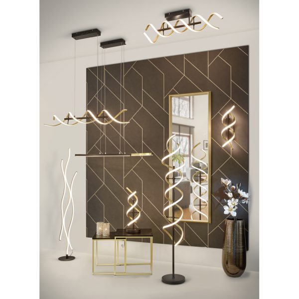 Hanglamp Trio Leuchten Sequence goud - Image 7