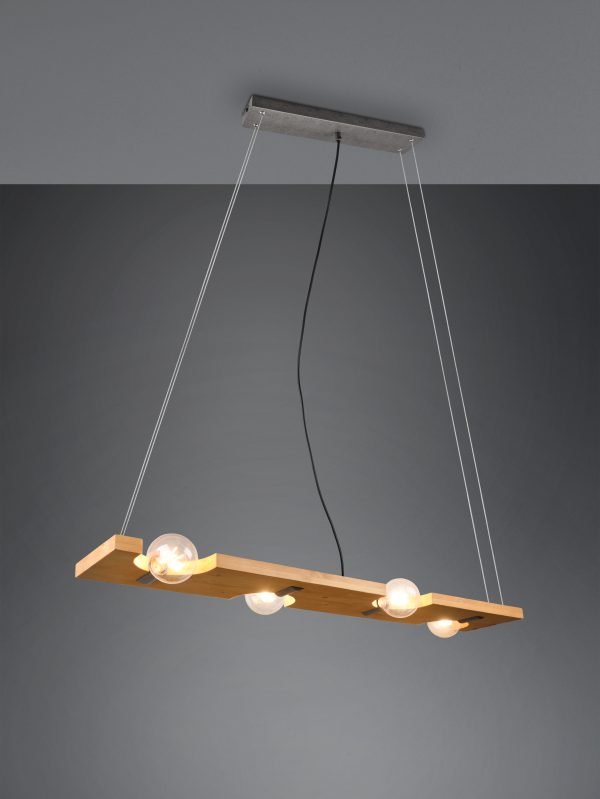 Hanglamp Trio Leuchten Tailor hout - Image 2