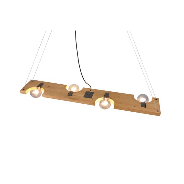 Hanglamp Trio Leuchten Tailor hout - Image 3