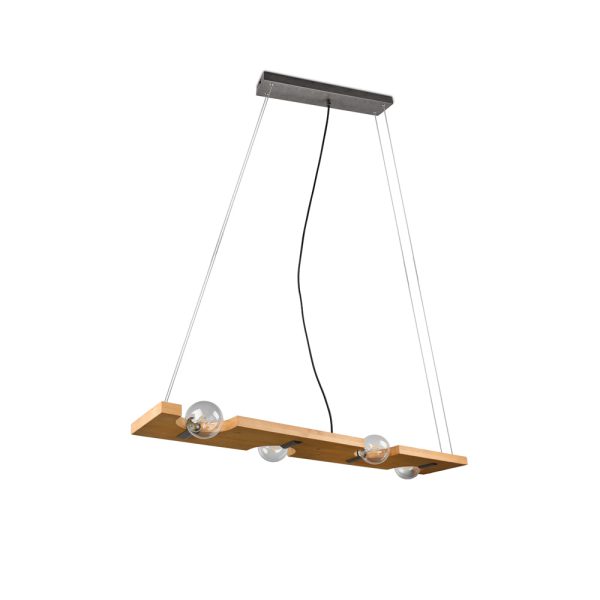 Hanglamp Trio Leuchten Tailor hout - Image 5