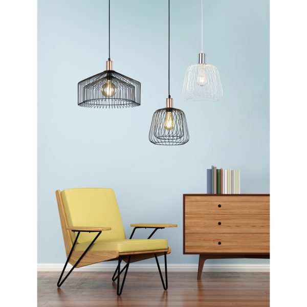 Hanglamp Trio Leuchten Tanja zwart