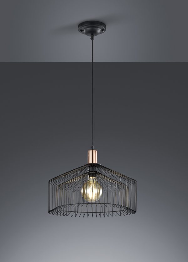 Hanglamp Trio Leuchten Tanja zwart - Image 2