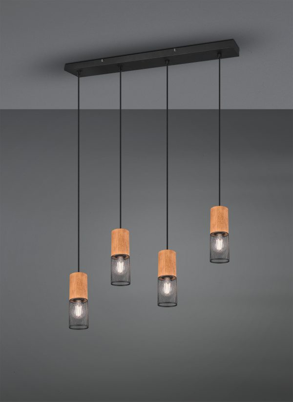 Hanglamp Trio Leuchten Tosh zwart - Image 2