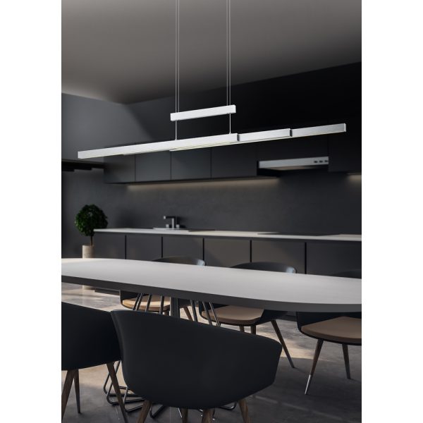 Hanglamp Trio Leuchten Trajan nikkel