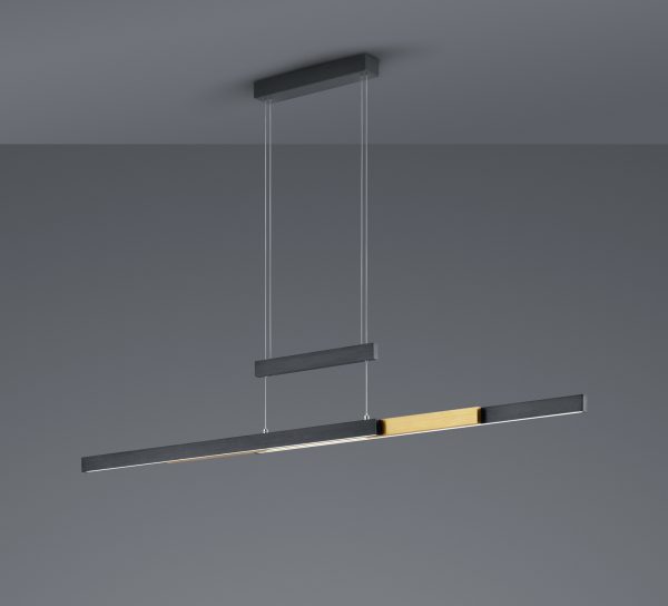 Hanglamp Trio Leuchten Trajan zwart - Image 2