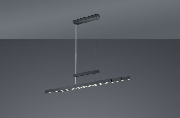 Hanglamp Trio Leuchten Trajan zwart