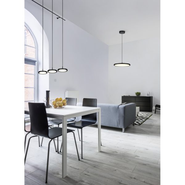 Hanglamp Trio Leuchten Tray zwart