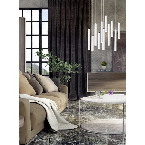 Hanglamp Trio Leuchten Tubular wit