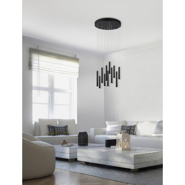 Hanglamp Trio Leuchten Tubular zwart - Image 5