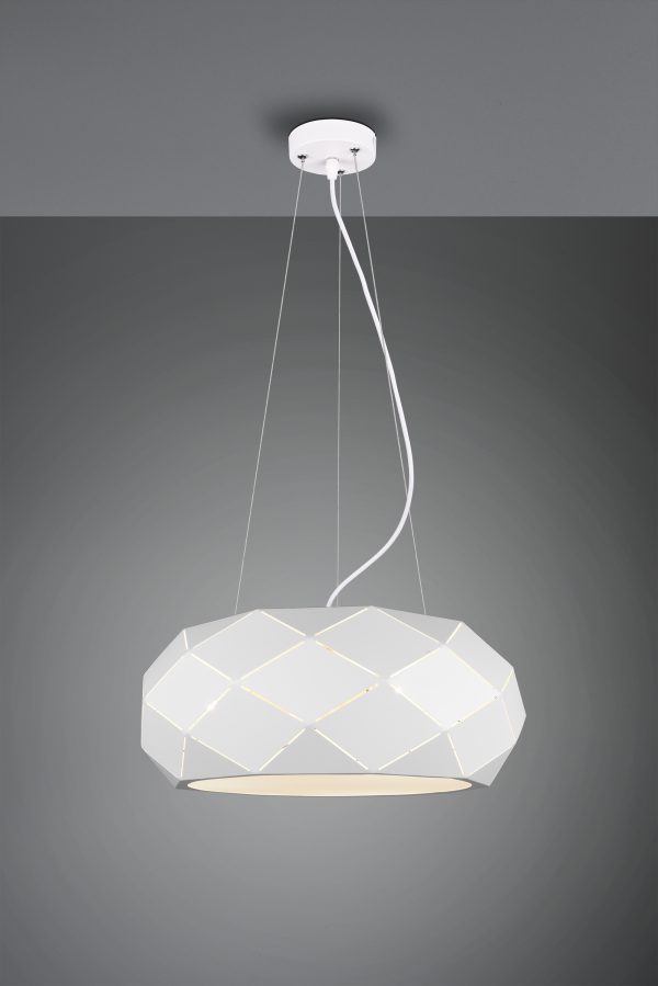 Hanglamp Trio Leuchten Zandor wit - Image 2