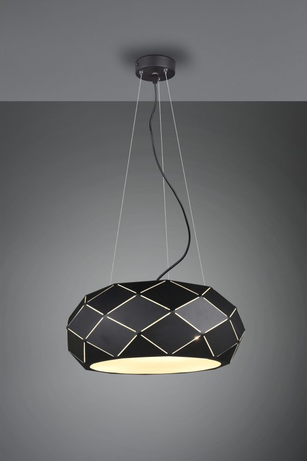 Hanglamp Trio Leuchten Zandor zwart - Image 2