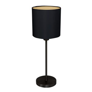 Mexlite Noor tafellamp – ø 20 cm – E27 (grote fitting) – goud en zwart