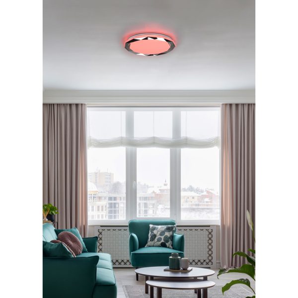 Plafondlamp Reality Ando chroom