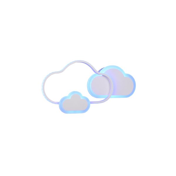 Plafondlamp Reality Cloudy wit - Image 2