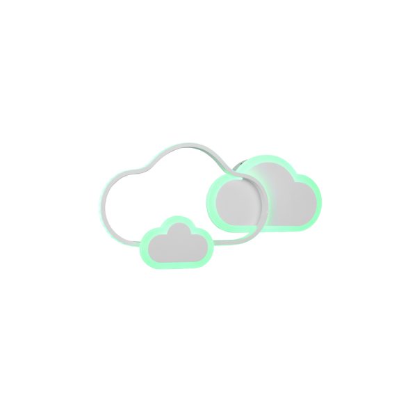 Plafondlamp Reality Cloudy wit - Image 4
