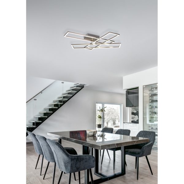 Plafondlamp Reality Corso nikkel