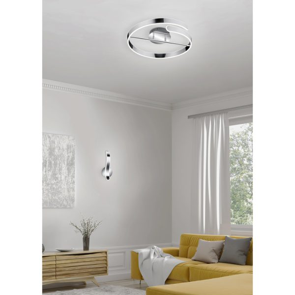 Plafondlamp Reality Parma chroom