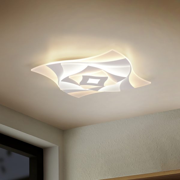 Plafondlamp Trio Leuchten Akita wit