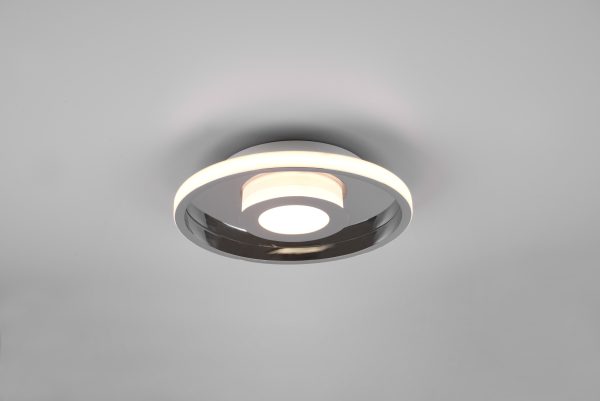Plafondlamp Trio Leuchten Ascari chroom