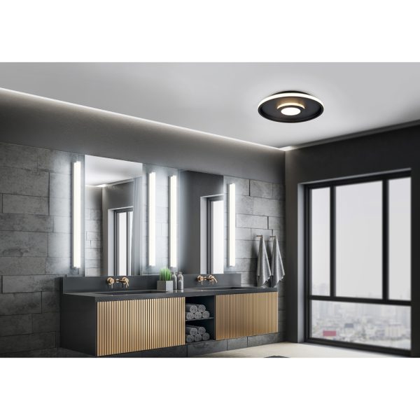 Plafondlamp Trio Leuchten Ascari zwart