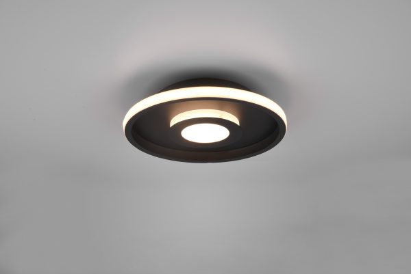 Plafondlamp Trio Leuchten Ascari zwart