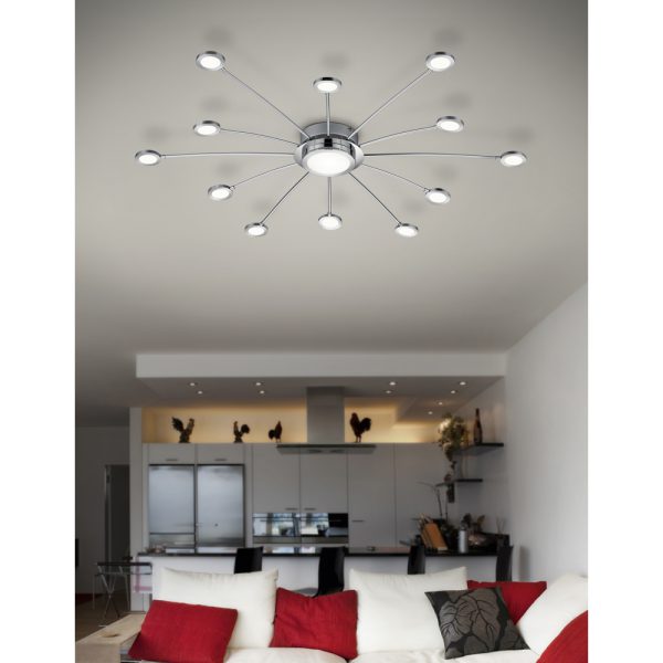 Plafondlamp Trio Leuchten Bodrum chroom - Image 7