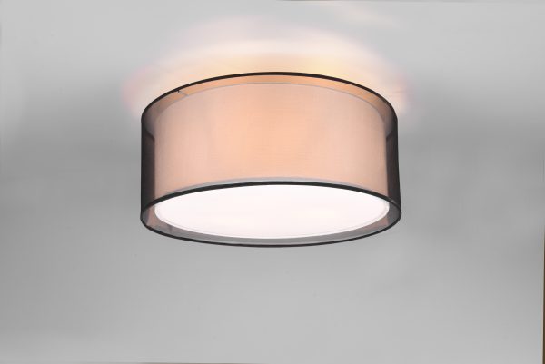 Plafondlamp Trio Leuchten Burton zwart - Image 2