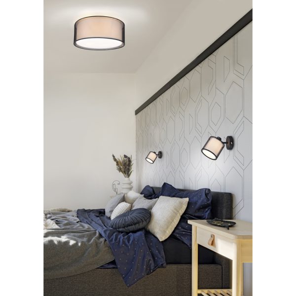 Plafondlamp Trio Leuchten Burton zwart - Image 5
