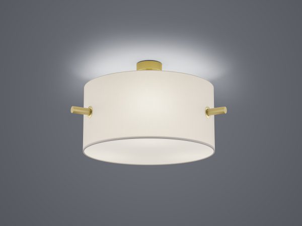 Plafondlamp Trio Leuchten Camden messing - Image 2