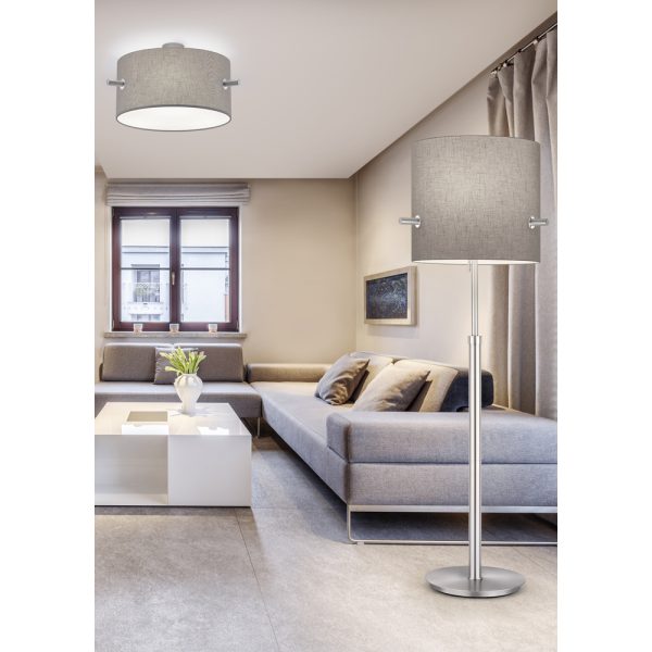 Plafondlamp Trio Leuchten Camden nikkel